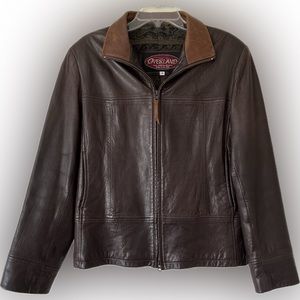 OVERLAND Brown Genuine Leather Jacket - Women’s